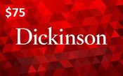 Dickinson College Bookstore gift card for $75